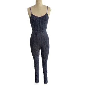 Forte Forte Lurex Jumpsuit Size 6 Tuta Jersey Metallic‎ Multicolor NEW